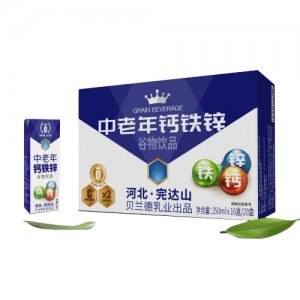完達(dá)山貝蘭德中老年鈣鐵鋅谷物飲品標(biāo)箱