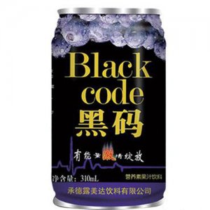 純旺黑碼營養(yǎng)素果汁310ml