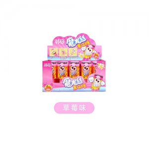 韓仔魔發(fā)絲果Q糖草莓味糖果盒裝