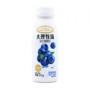 大理牧場藍(lán)莓果粒益生菌酸奶243g