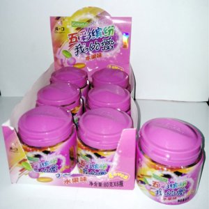 清一口五彩繽紛我的愛(ài)水果味五彩糖