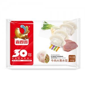 喜得貴牛肉大蔥水餃500g
