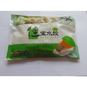 佳寶素三鮮韭菜肉水餃500g