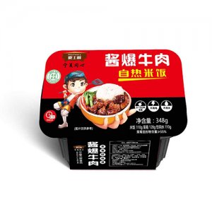 麥?zhǔn)坷u爆牛肉自熱米飯