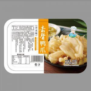 鴻葉去骨鴨爪芥末味200g