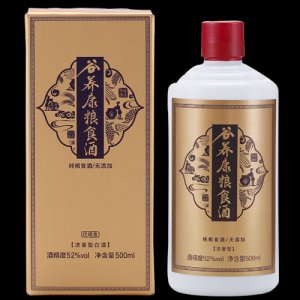 52度谷養(yǎng)康糧食酒優(yōu)級金500ml白酒