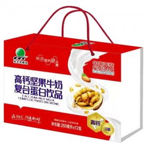 北大荒高鈣堅(jiān)果牛奶復(fù)合蛋白飲品禮盒