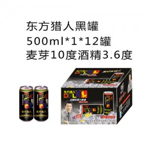 東方獵人夜場(chǎng)啤酒黑罐500ml1×12