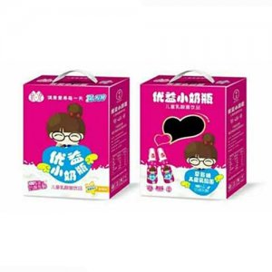優(yōu)益小奶瓶兒童乳酸菌飲品草莓味