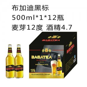 布加迪黑標(biāo)啤酒500mlx12罐