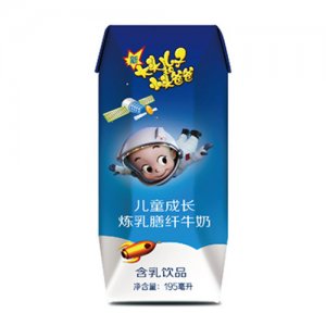 大頭兒子小頭爸爸兒童成長煉乳膳纖牛奶195ml