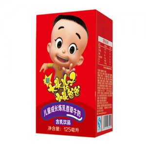 大頭兒子小頭爸爸兒童成長(zhǎng)煉乳香草牛奶利樂(lè)裝125ml