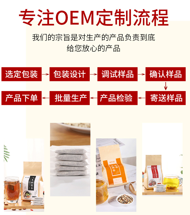 紅豆薏米養(yǎng)生茶貼牌代加工定制,嚴(yán)格把控產(chǎn)品品質(zhì)