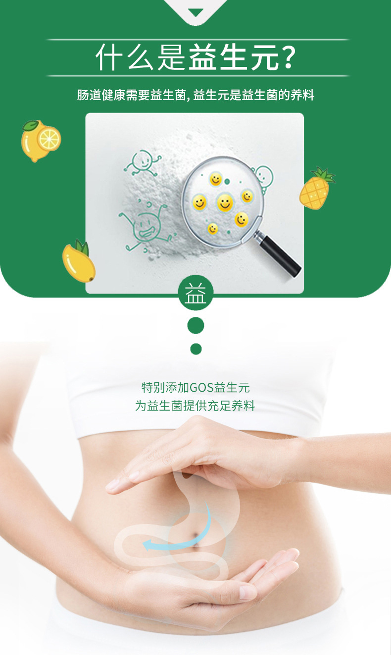 益生元植物果蔬復合片清宿便改善腸胃消化果蔬壓片糖專業(yè)貼牌定制