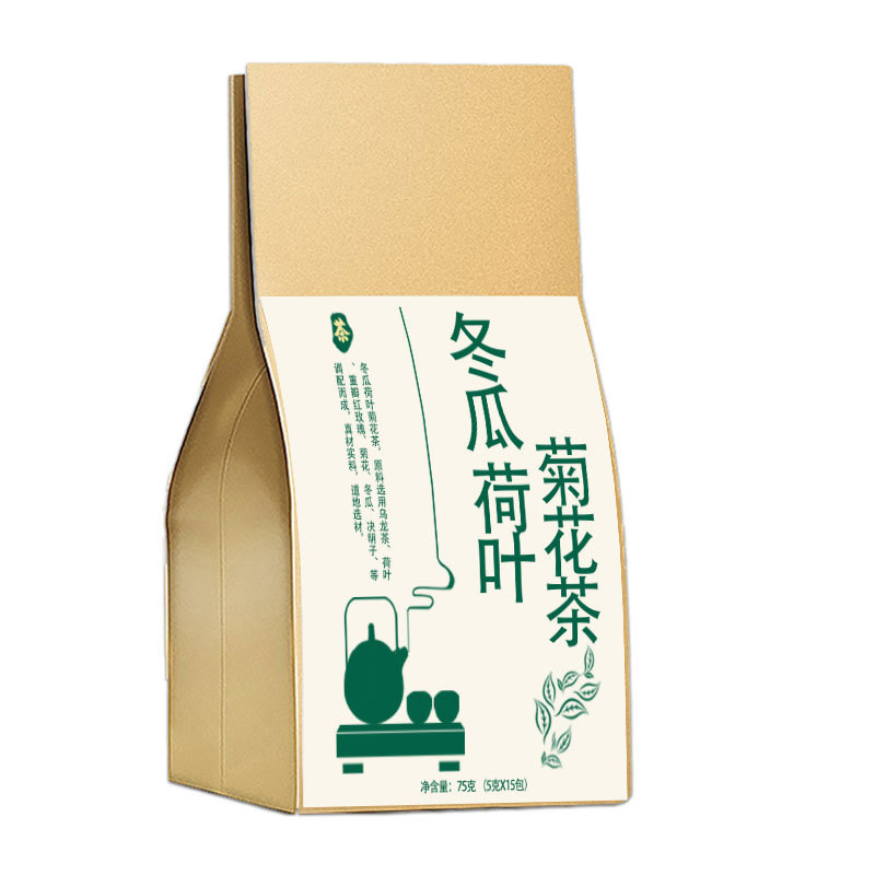 冬瓜荷葉袋泡茶養(yǎng)生茶代加工,嚴(yán)格精選真材實料,產(chǎn)能大,出貨快