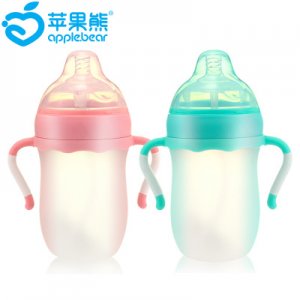 蘋(píng)果熊防脹氣廣口奶瓶可OEM/ODM代工