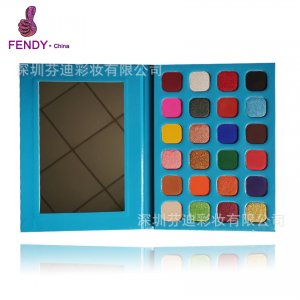 24色藍(lán)色眼影盤(pán)貼牌定制代加工