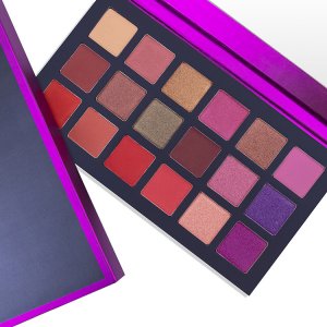 紫色盤18色方格眼影代加工貼牌OEM/ODM