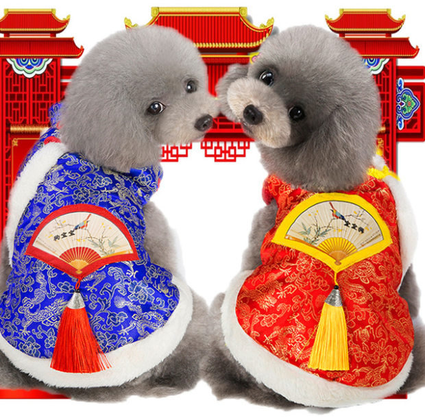 春節(jié)喜慶加厚中國風喜慶過年服裝泰迪衣服OEM/ODM定制代加工