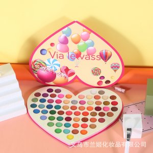 國(guó)貨網(wǎng)紅愛心糖果眼影可OEM/ODM代工