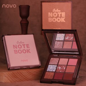 NOVO色彩筆記本九色眼影貼牌OEM/ODM