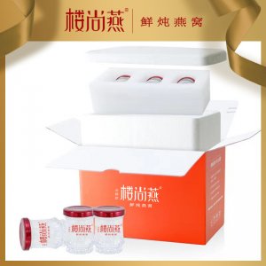 樓尚燕 鮮燉燕窩70g*6瓶冰糖即食燕窩OEM代加工