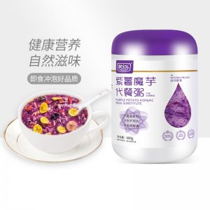 阿寶樂紫薯魔芋代餐粥五谷雜糧免費打樣 即食飽腹?fàn)I養(yǎng)代餐源頭工廠