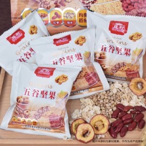 益利五谷堅(jiān)果袋裝368g雜糧營養(yǎng)早餐代餐粉一站式貼牌代加工 核桃紅棗粉燕麥粉代加工