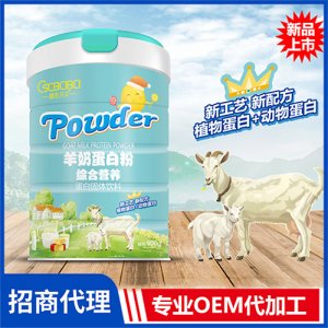 橙色貝貝綜合營養(yǎng)羊奶蛋白粉900克聽裝 動(dòng)植物蛋白固體飲料oem代加工