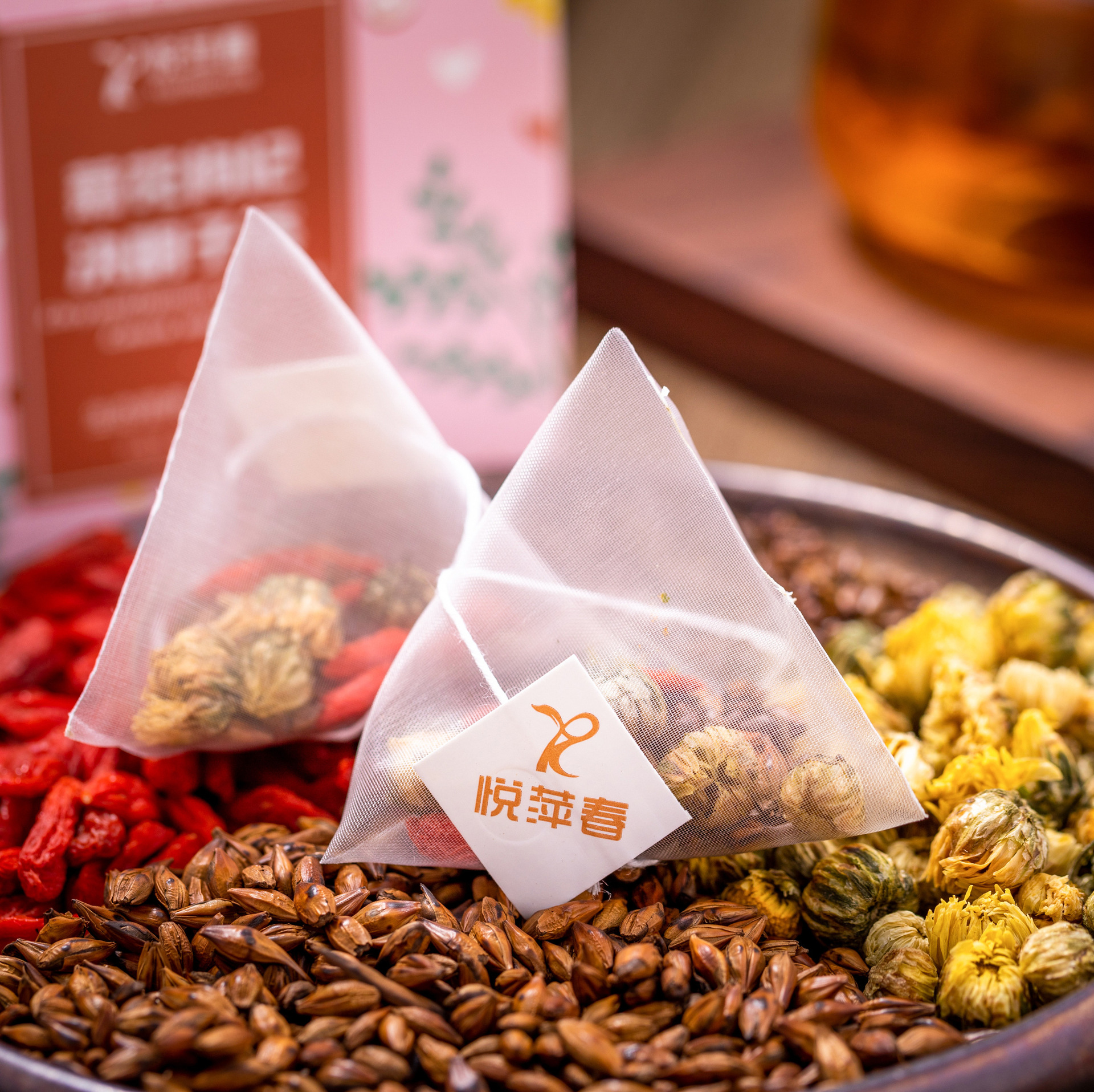 三角包菊花枸杞?jīng)Q明子茶OEM代加工,正規(guī)大廠臻享品質(zhì)