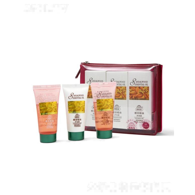 美吾發(fā)檀香精油洗護(hù)沐化妝包套裝 30ml*3透明純凈不殘留