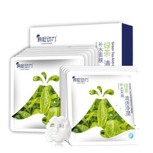 原泥動力綠茶清透細致凈潤補水面膜OEM代加工