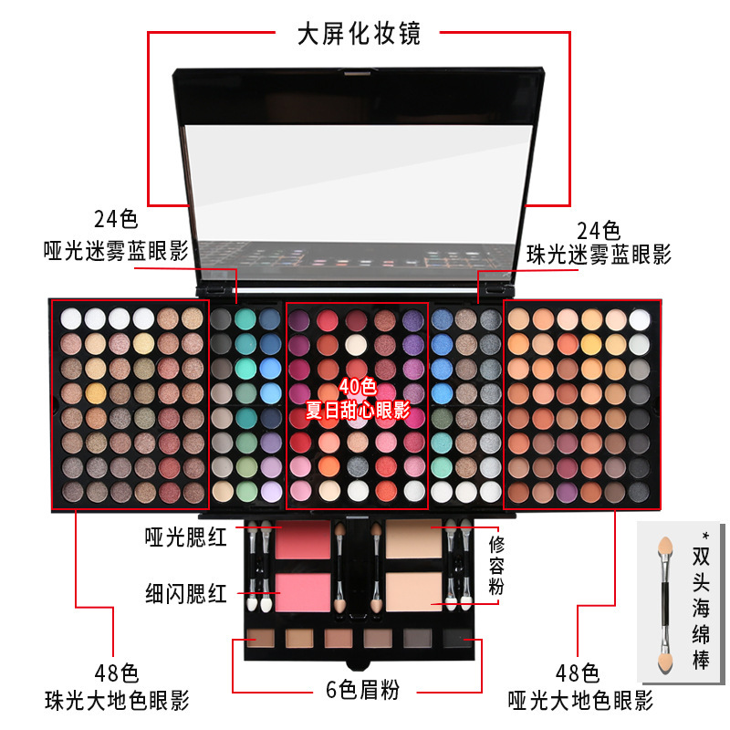 匠心鑄就精品,義烏市姬存熙化妝品有限公司深度布局外貿專供194色彩妝套裝代工市場,產品好,生產速度快