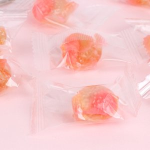 廠家直銷(xiāo) 白桃味水晶軟糖 爆漿糖果 零食現(xiàn)貨批發(fā) 可貼 可代