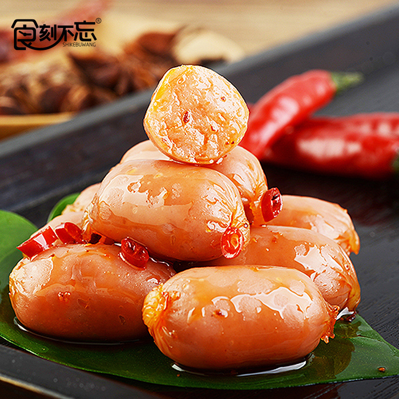 拇指腸迷你散裝熟食肉棗小香腸即食肉類(lèi)零食廠家批發(fā)OEM代加工